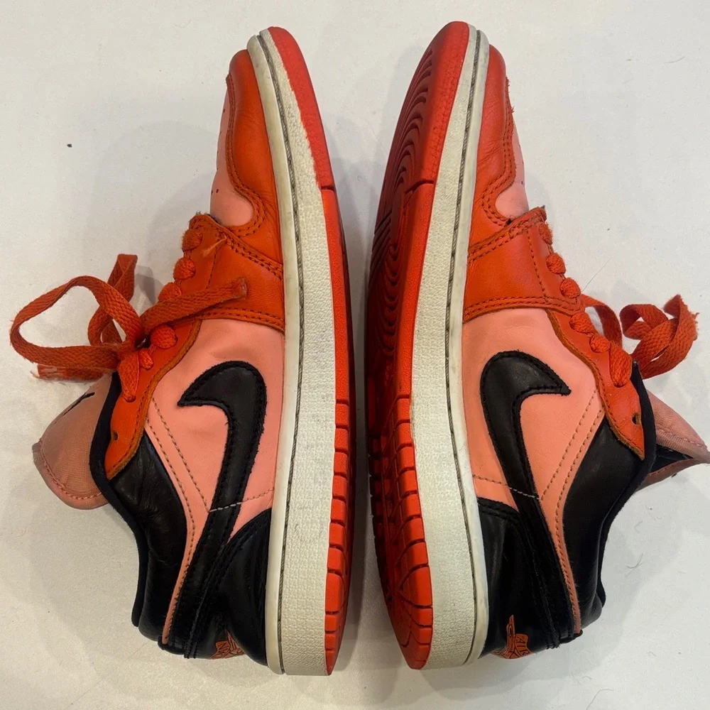 Nike Jordan Low Dunk Kids Sneakers - Orange and Black
